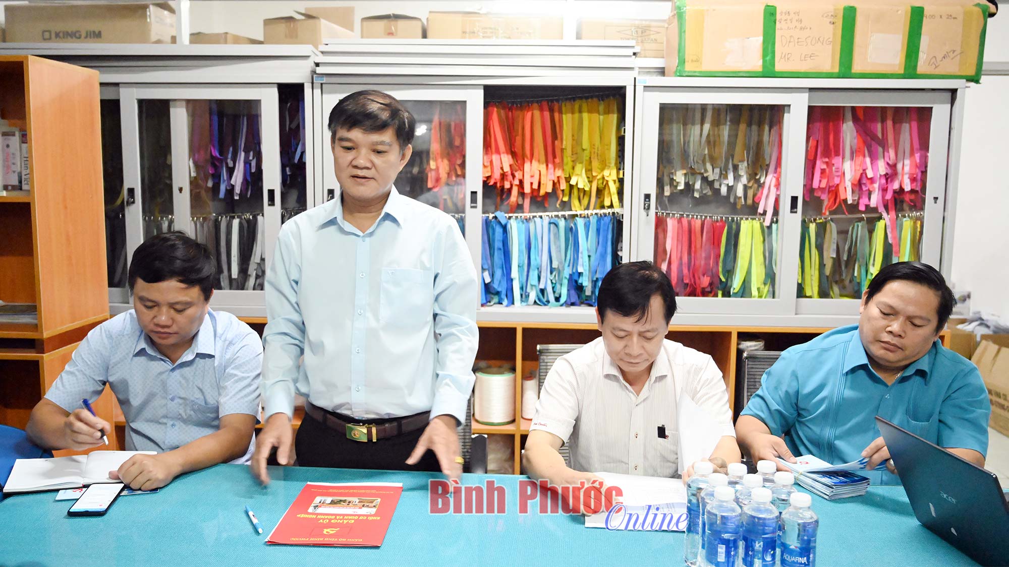 Khảo sát thành lập chi bộ tại Khu công nghiệp Minh Hưng - Hàn Quốc