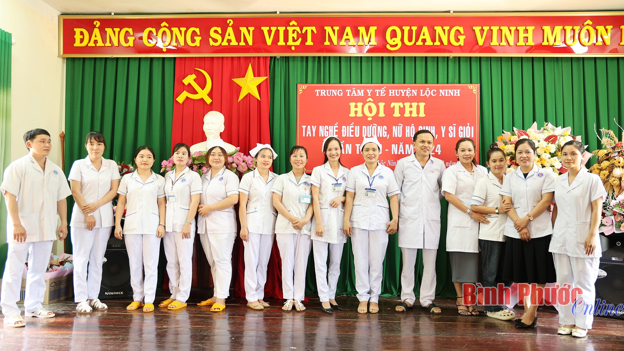 Lộc Ninh: Sôi nổi thi tay nghề điều dưỡng, nữ hộ sinh, y sĩ giỏi
