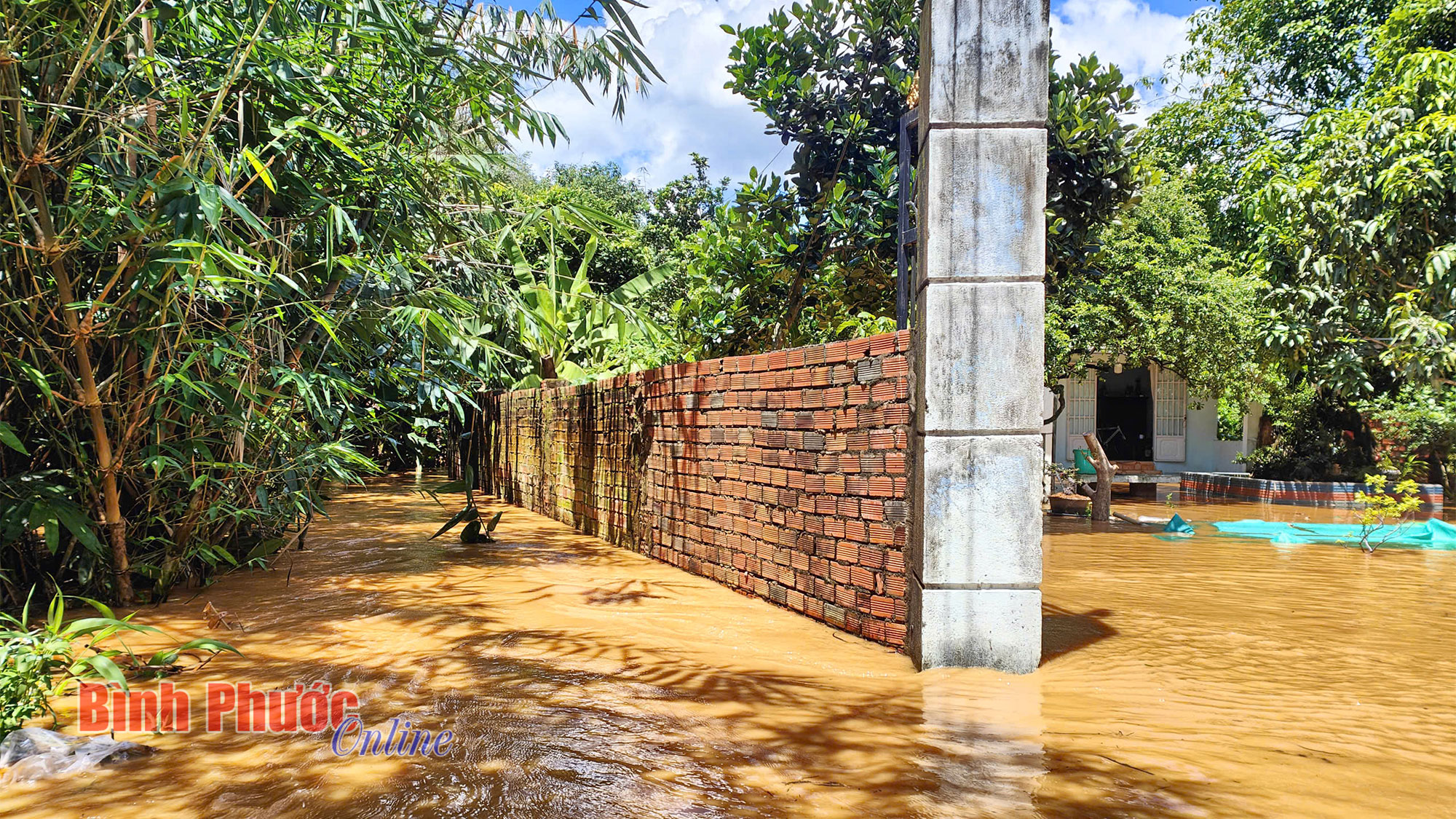 Mưa lớn gây ngập cục bộ phường Tân Đồng
