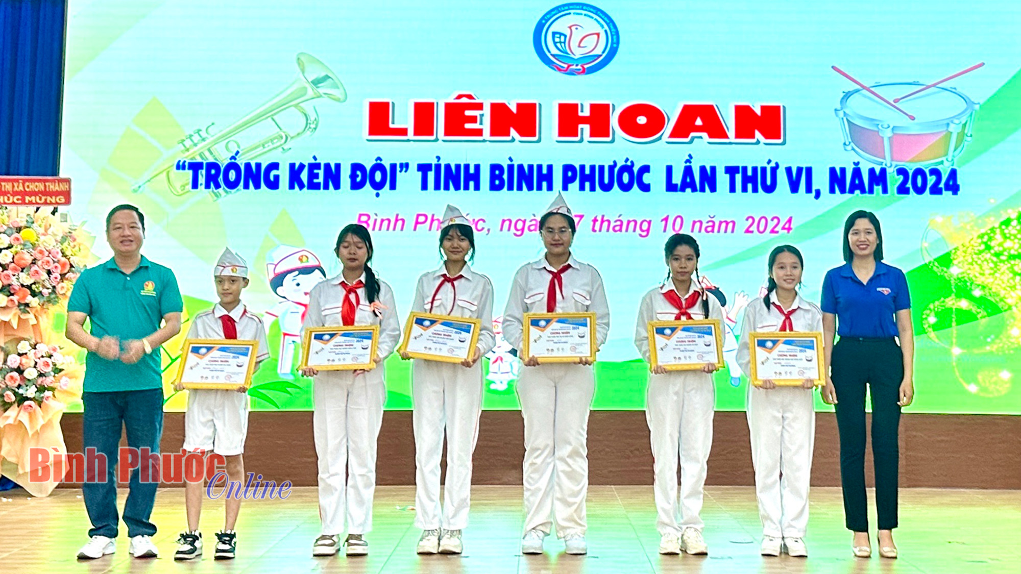  Đồng Xoài đoạt giải nhất toàn đoàn Liên hoan “Trống kèn Đội” tỉnh Bình Phước lần VI