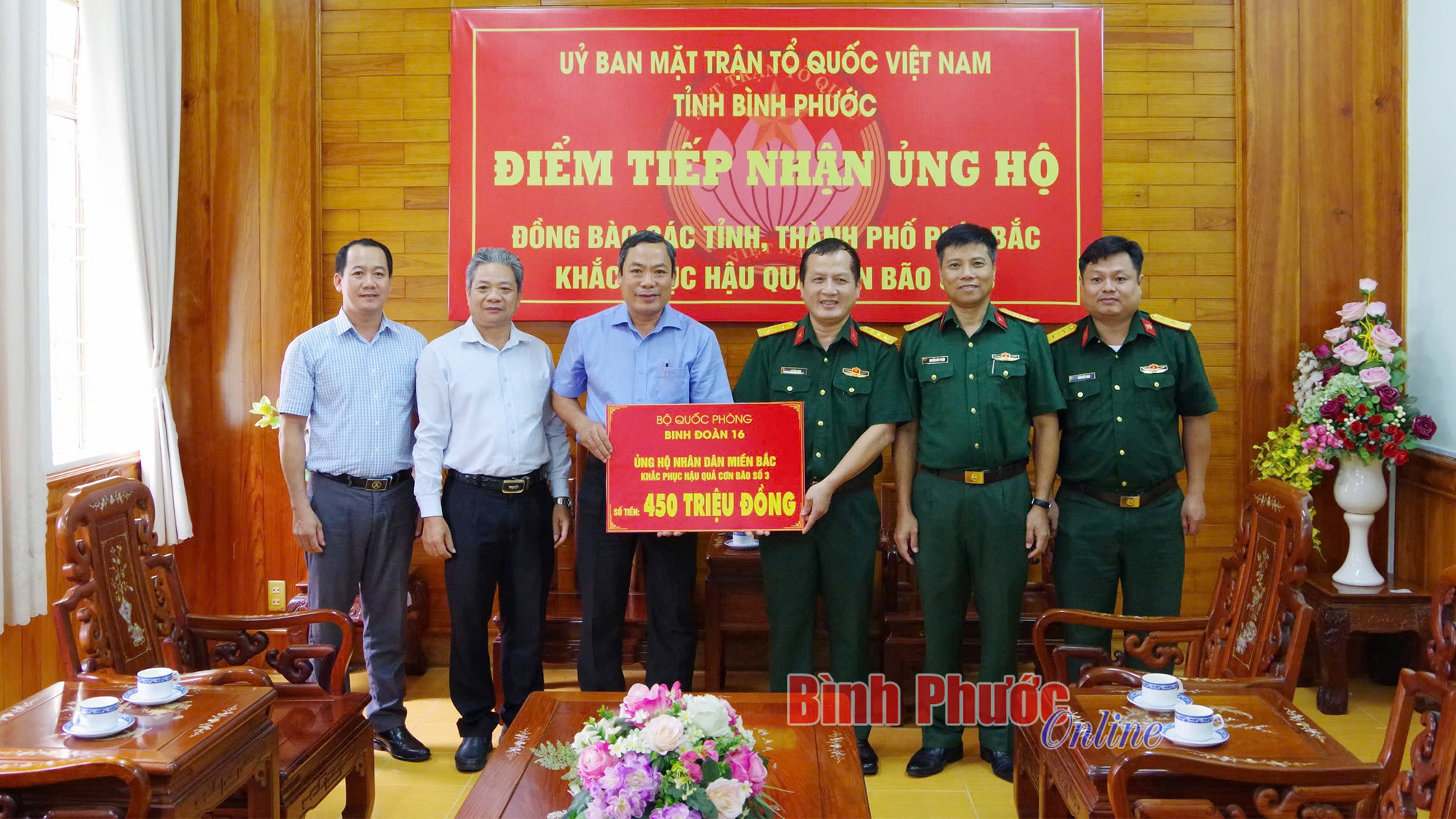 Thêm 450 triệu đồng ủng hộ người dân thiệt hại sau bão Yagi