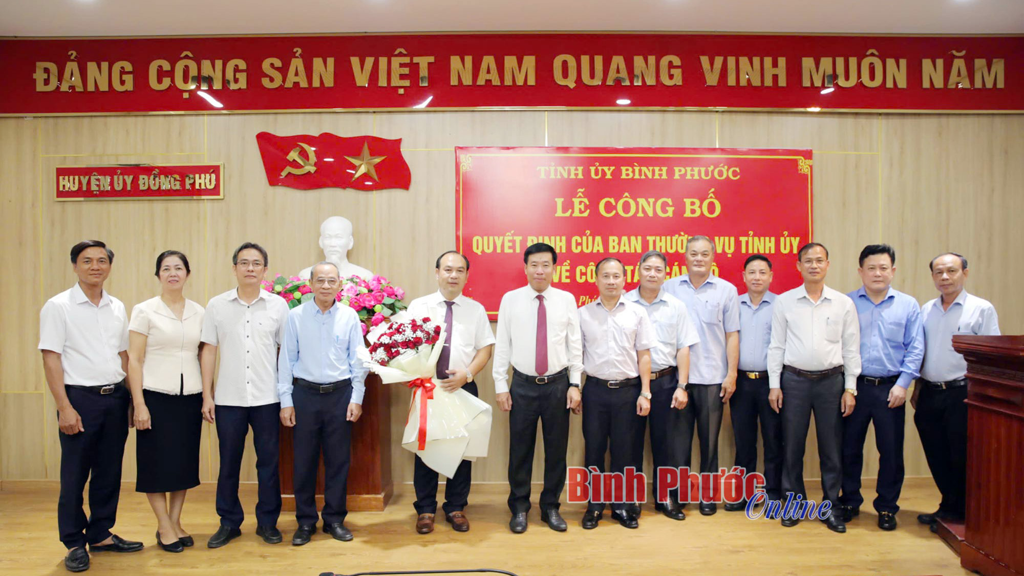 Ông Nguyễn Tấn Hùng giữ chức Bí thư Huyện ủy Đồng Phú