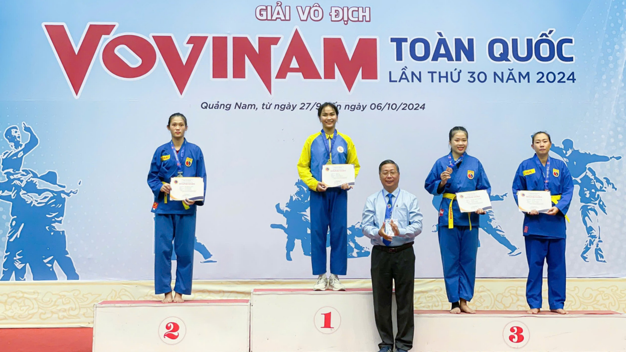 Vovinam Bình Phước giành huy chương vàng danh giá
