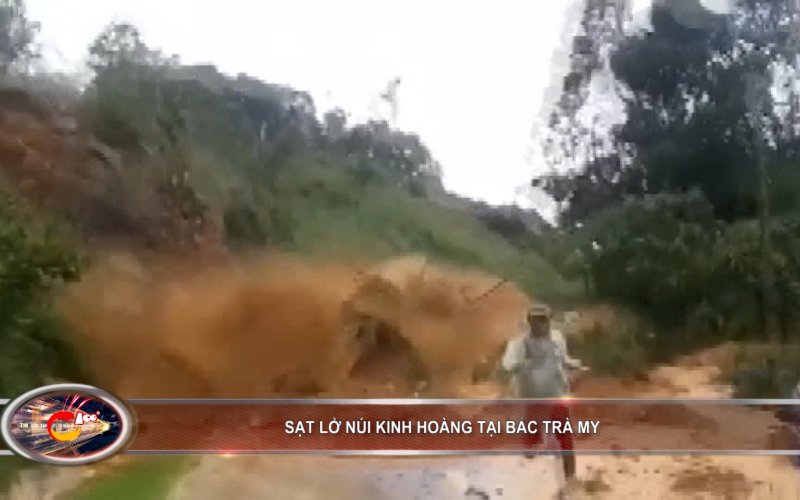 Bản tin 100 độ ngày 12-11:  Kinh hoàng khoảnh khắc sạt lở núi tại Bắc Trà My