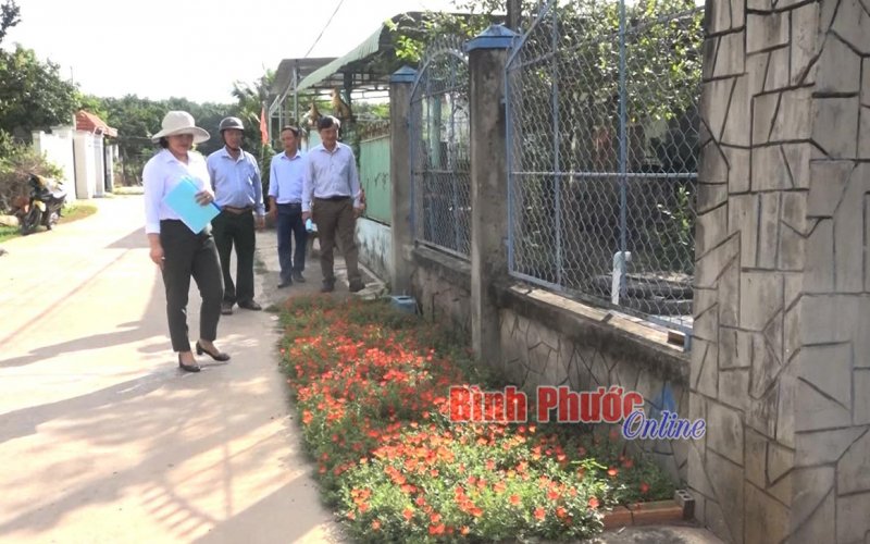 Chơn Thành: công nhận ấp 1, xã Minh Hưng đạt chuẩn khu dân cư nông thôn mới kiểu mẫu