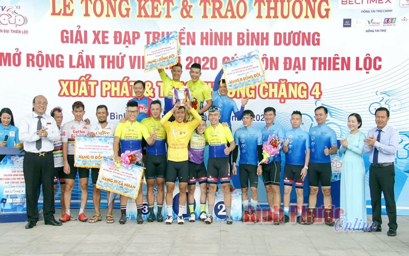 CLB Sài Gòn Velo thắng lớn tại Giải xe đạp truyền hình Bình Dương mở rộng lần thứ VII năm 2020 cúp Tôn Đại Thiên Lộc 