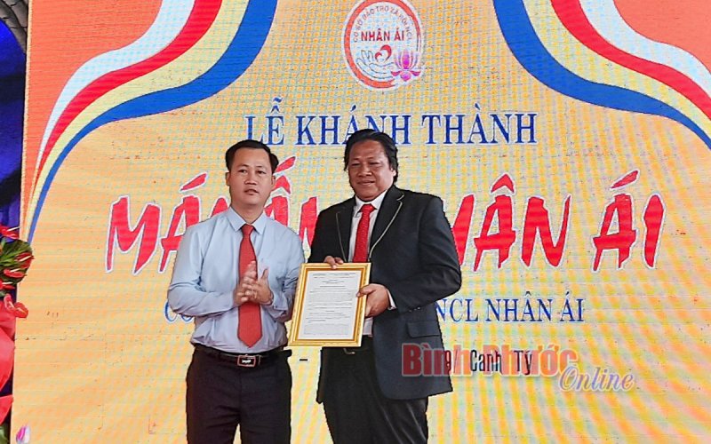 Khánh thành cơ sở bảo trợ xã hội ngoài công lập ở Chơn Thành