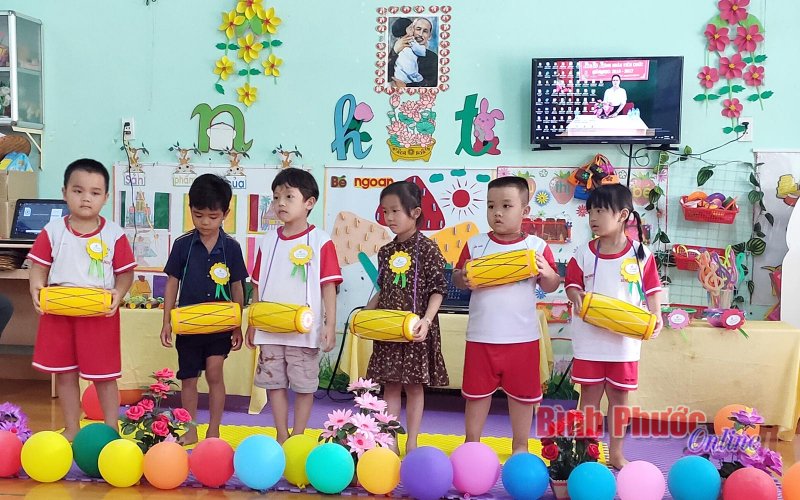 Lộc Ninh: Đưa âm nhạc vào bậc học mầm non
