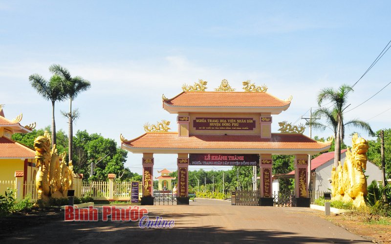 Nghĩa trang hoa viên nhân dân hiện đại nhất Bình Phước: Sạch đẹp, văn minh