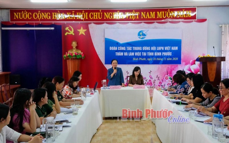 Trung ương Hội LHPN đánh giá cao công tác cán bộ nữ của Bình Phước
