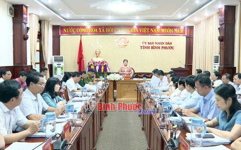 UBND tỉnh tiếp tục thông qua các nội dung trình kỳ họp HĐND cuối năm 2020