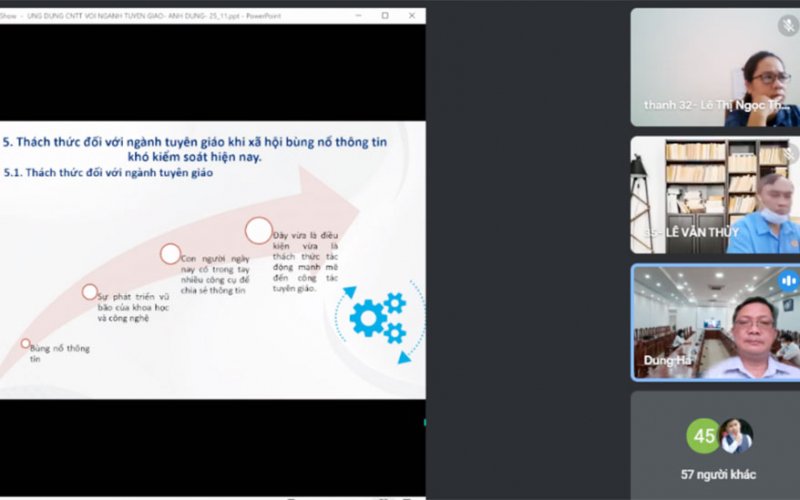 66 cán bộ làm công tác tuyên giáo bồi dưỡng nghiệp vụ ứng dụng CNTT