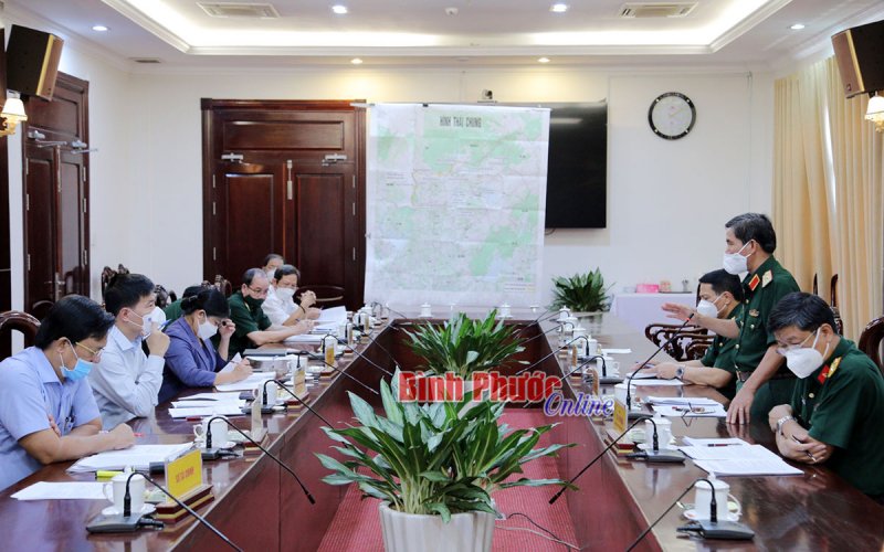 Bộ Tư lệnh Quân khu 7 làm việc với Thường trực Tỉnh ủy