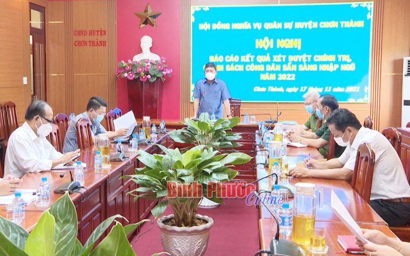 Chơn Thành: 558 thanh niên đủ điều kiện khám sức khỏe nghĩa vụ quân sự