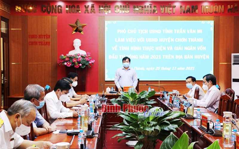 Chơn Thành giải ngân vốn đầu tư công hơn 70% kế hoạch giao