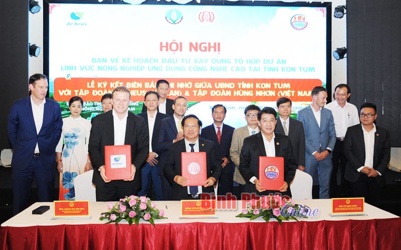 Tập đoàn Hùng Nhơn và De Heus đầu tư 65 triệu USD phát triển nông nghiệp ứng dụng công nghệ cao 