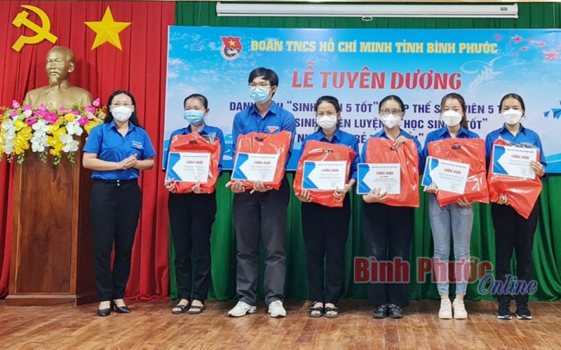 Tỉnh đoàn tuyên dương 48 sinh viên, học sinh, giáo viên tiêu biểu