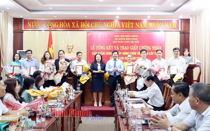 Bình Phước: 53 sản phẩm được công nhận sản phẩm công nghiệp nông thôn tiêu biểu cấp tỉnh và khu vực