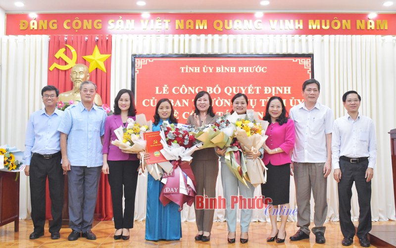 Bình Phước: Công bố quyết định của Ban Thường vụ Tỉnh ủy về công tác cán bộ
