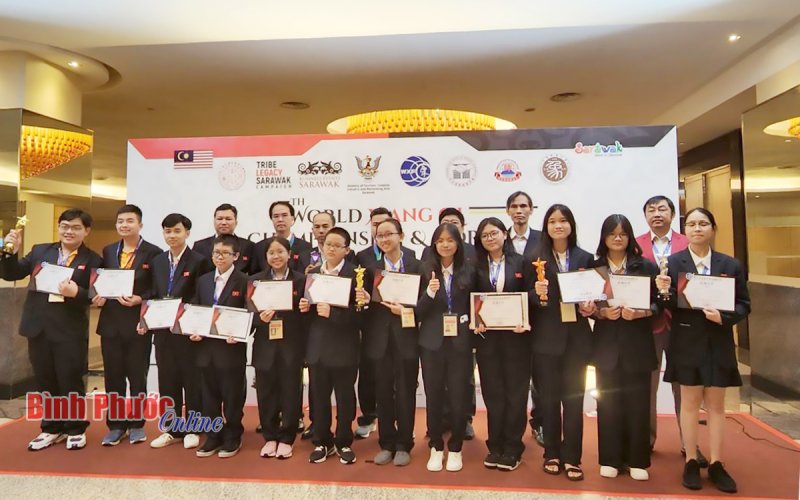 Bình Phước đoạt huy chương vàng đồng đội cờ tướng quốc tế