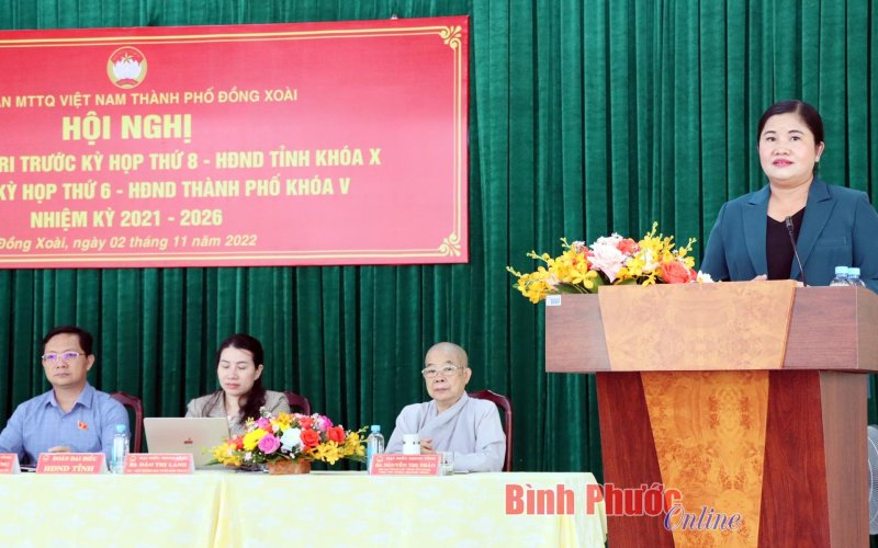 Cử tri Đồng Xoài đánh giá cao sự nỗ lực của các cấp ủy đảng, chính quyền