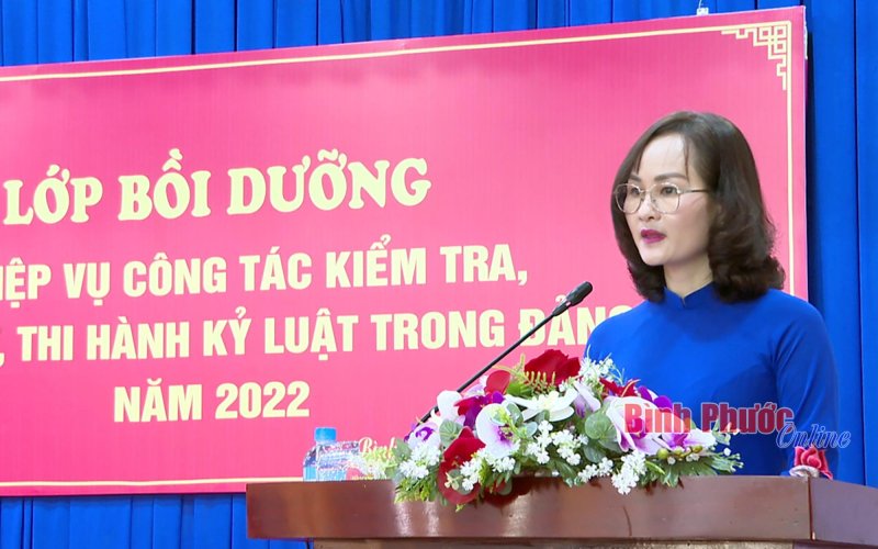 Đảng bộ tỉnh Bình Phước: Nâng cao chất lượng, đào tạo, bồi dưỡng nghiệp vụ cho cán bộ kiểm tra