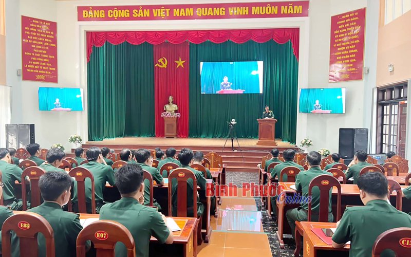 Đảng ủy Quân sự tỉnh Bình Phước thông báo kết quả Hội nghị Trung ương 6, khóa XIII