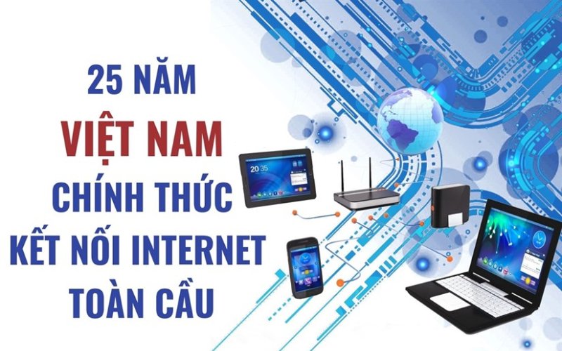 [Infographics] 25 năm Việt Nam chính thức kết nối Internet toàn cầu