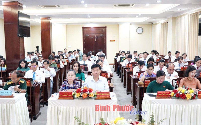Khai mạc kỳ họp thứ 7 (chuyên đề), HĐND tỉnh Bình Phước khóa X