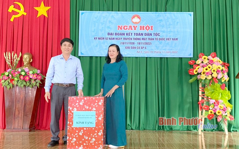 Lộc Ninh: Sôi nổi Ngày hội đại đoàn kết toàn dân tộc ở xã Lộc Thuận