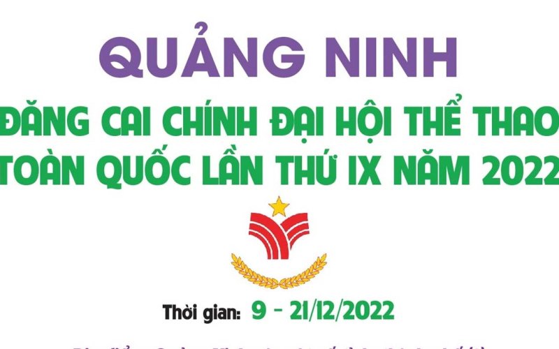 Quảng Ninh đăng cai ch&iacute;nh Đại hội Thể thao to&agrave;n quốc lần thứ IX