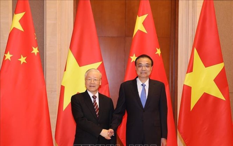 Tổng Bí thư Nguyễn Phú Trọng hội kiến Thủ tướng Trung Quốc Lý Khắc Cường