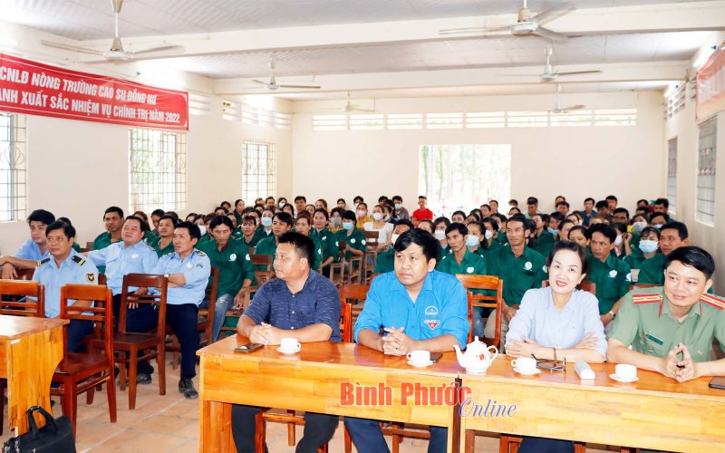 Tuyên truyền kỹ năng phòng chống tội phạm, tệ nạn xã hội cho công nhân cao su