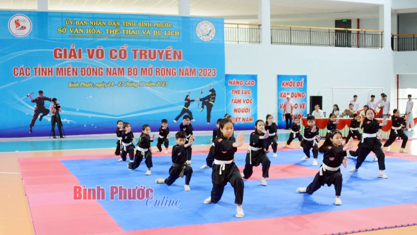 160 VĐV dự giải võ cổ truyền các tỉnh miền Đông Nam Bộ 