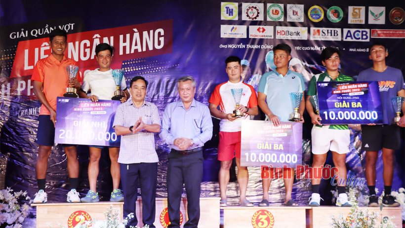 Bế mạc Giải quần vợt Liên ngân hàng Bình Phước năm 2023, tranh cúp Sơn Tùng