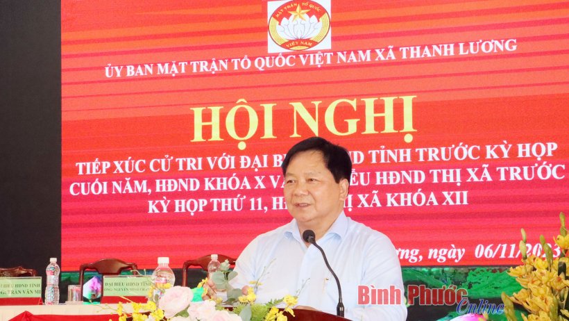 Cử tri Thanh Lương kiến nghị nhiều vấn đề với đại biểu HĐND tỉnh