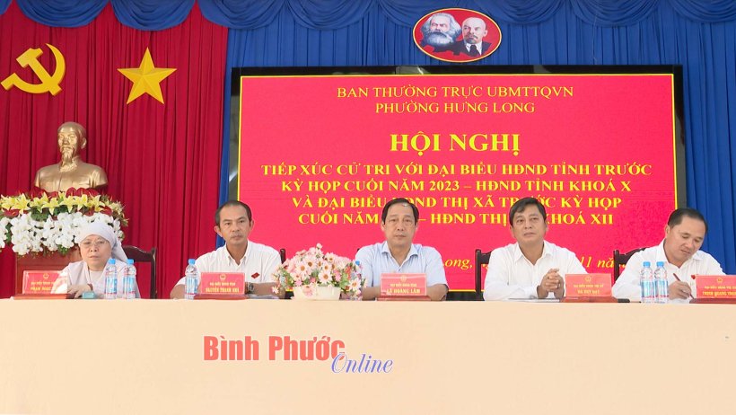 Đại biểu HĐND tỉnh tiếp xúc cử tri Chơn Thành