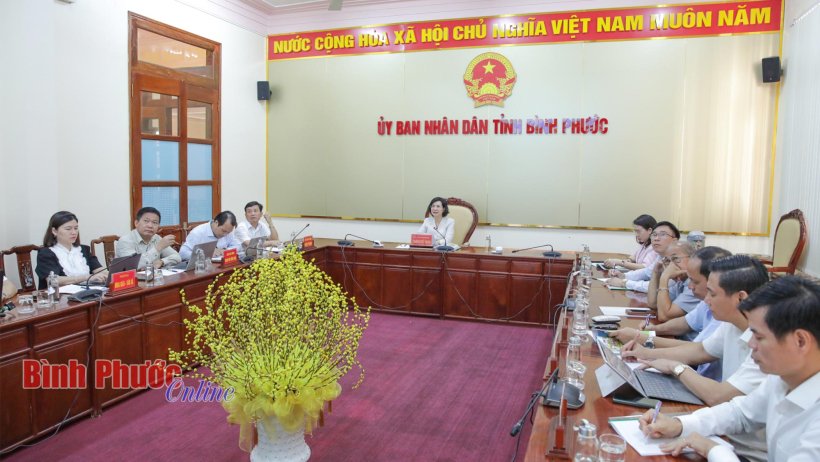 Họp nghe báo cáo phương án thiết kế đường hoa xuân Giáp Thìn 2024