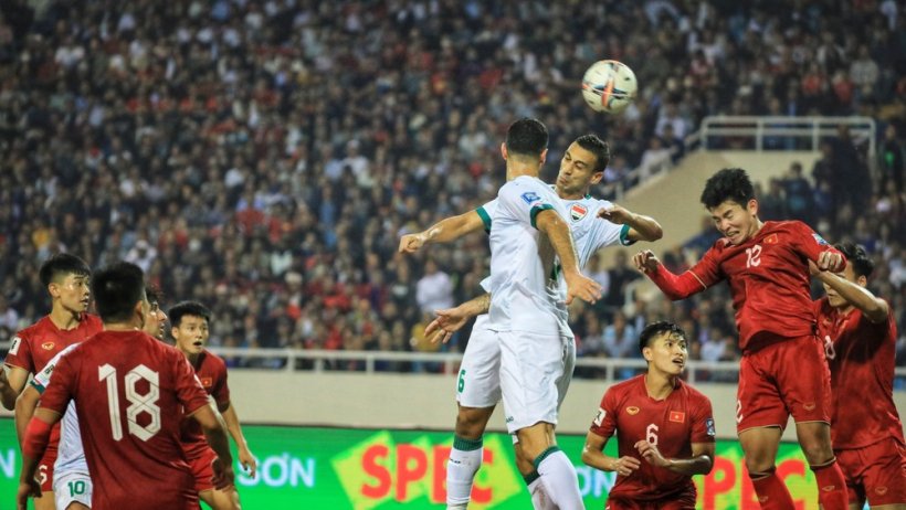Tuyển Việt Nam thua đáng tiếc trước Đội tuyển Iraq ở phút 90+7