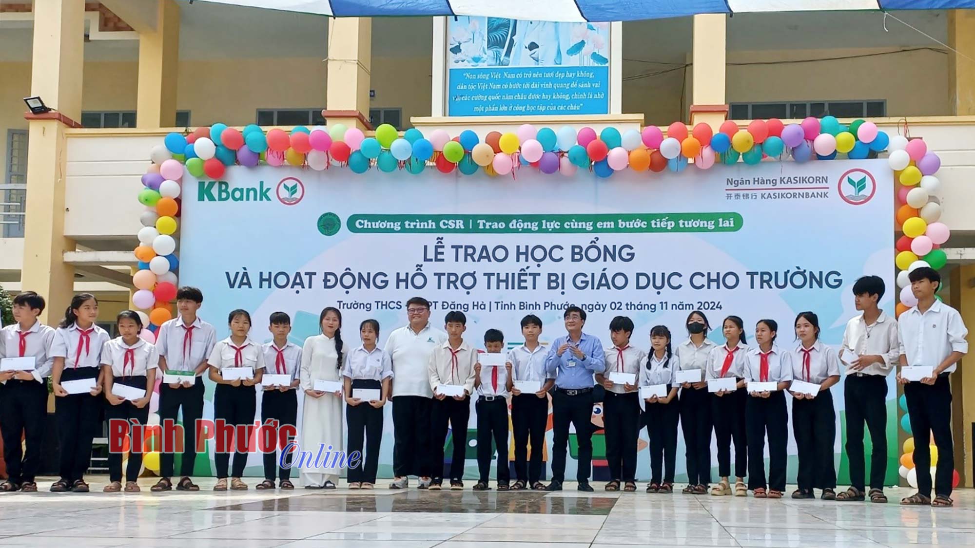 383 triệu đồng hỗ trợ học sinh nghèo huyện Bù Đăng, Bù Đốp