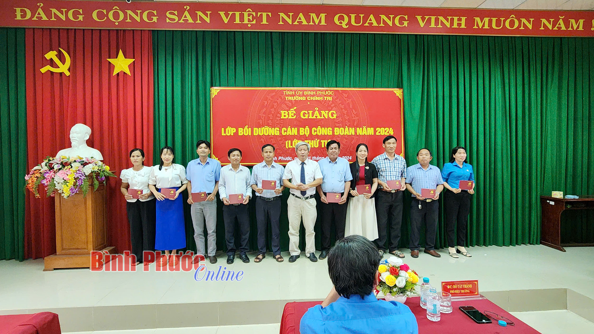 72 học viên hoàn thành lớp bồi dưỡng cán bộ công đoàn cơ sở