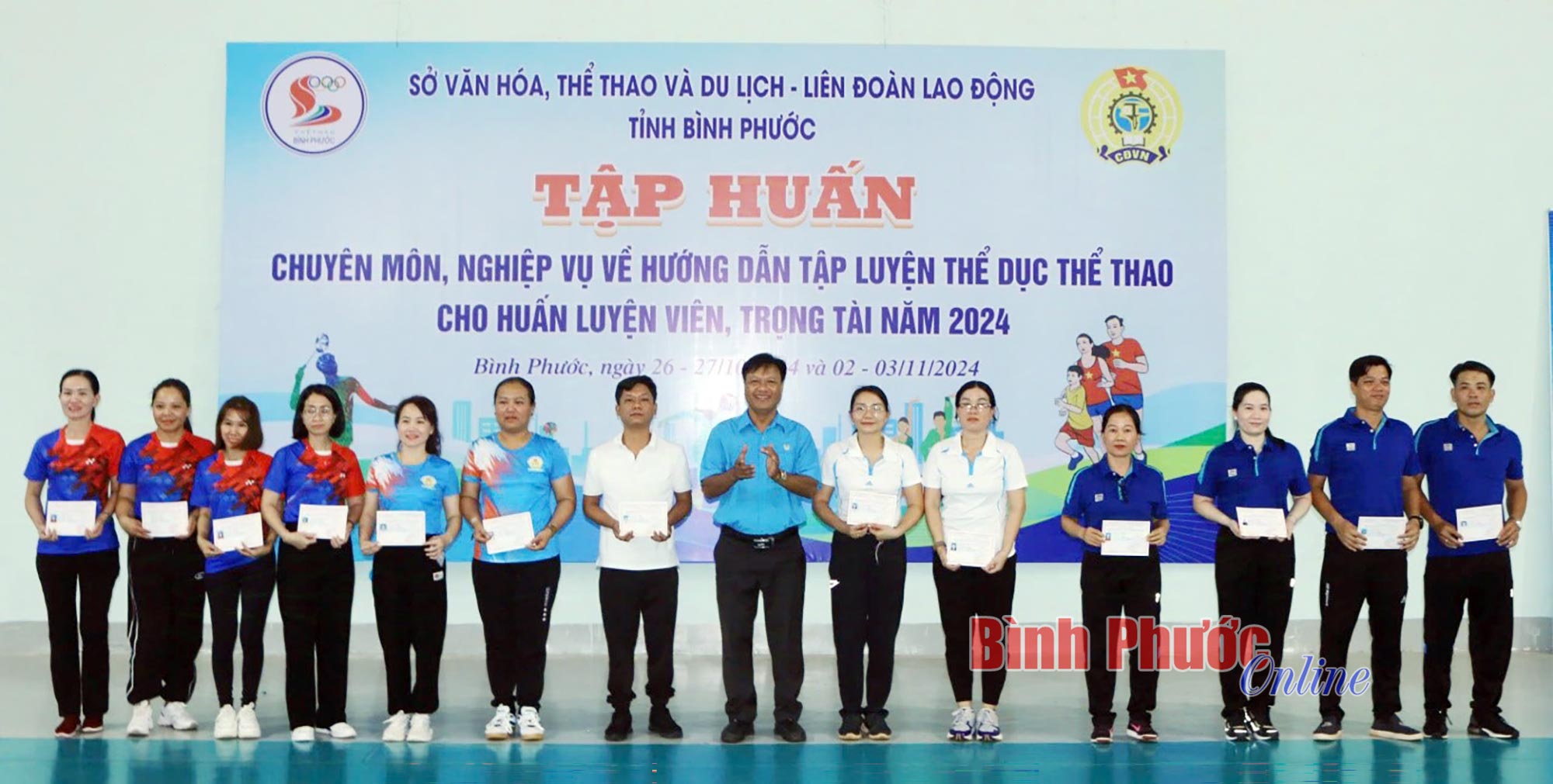 88 công nhân, viên chức, lao động hoàn thành lớp huấn luyện thể dục thể thao