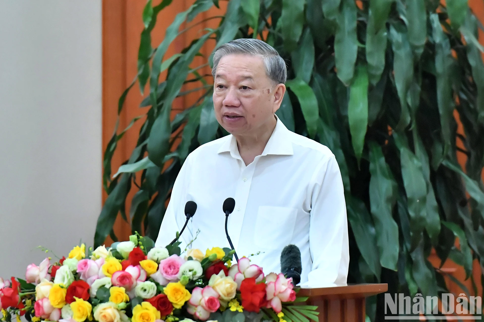 [Ảnh] Tổng Bí thư Tô Lâm chủ trì Phiên họp thứ ba của Tiểu ban Văn kiện Đại hội XIV của Đảng