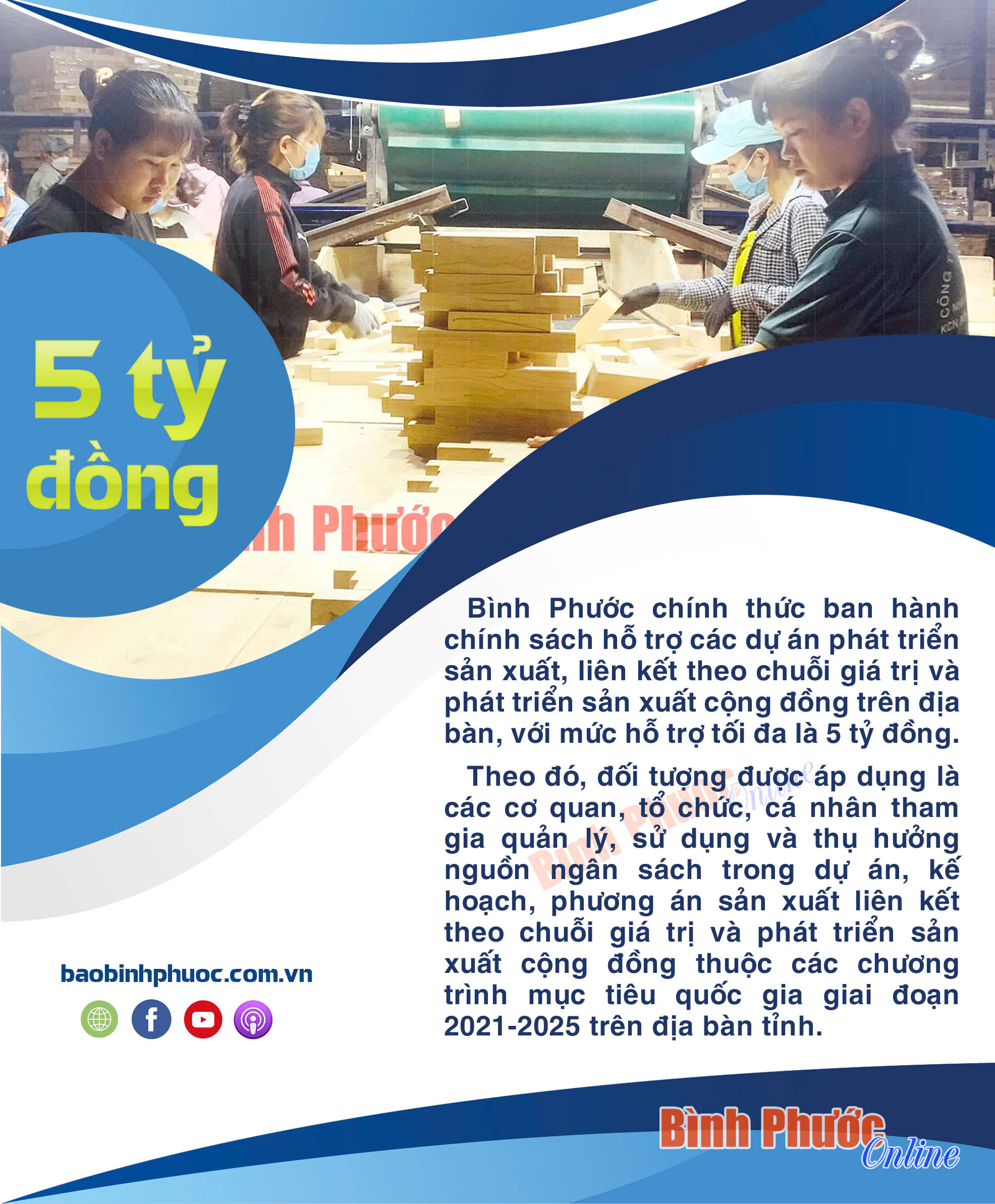 Bình Phước: Hỗ trợ tới 5 tỷ đồng cho dự án liên kết chuỗi giá trị, sản xuất cộng đồng
