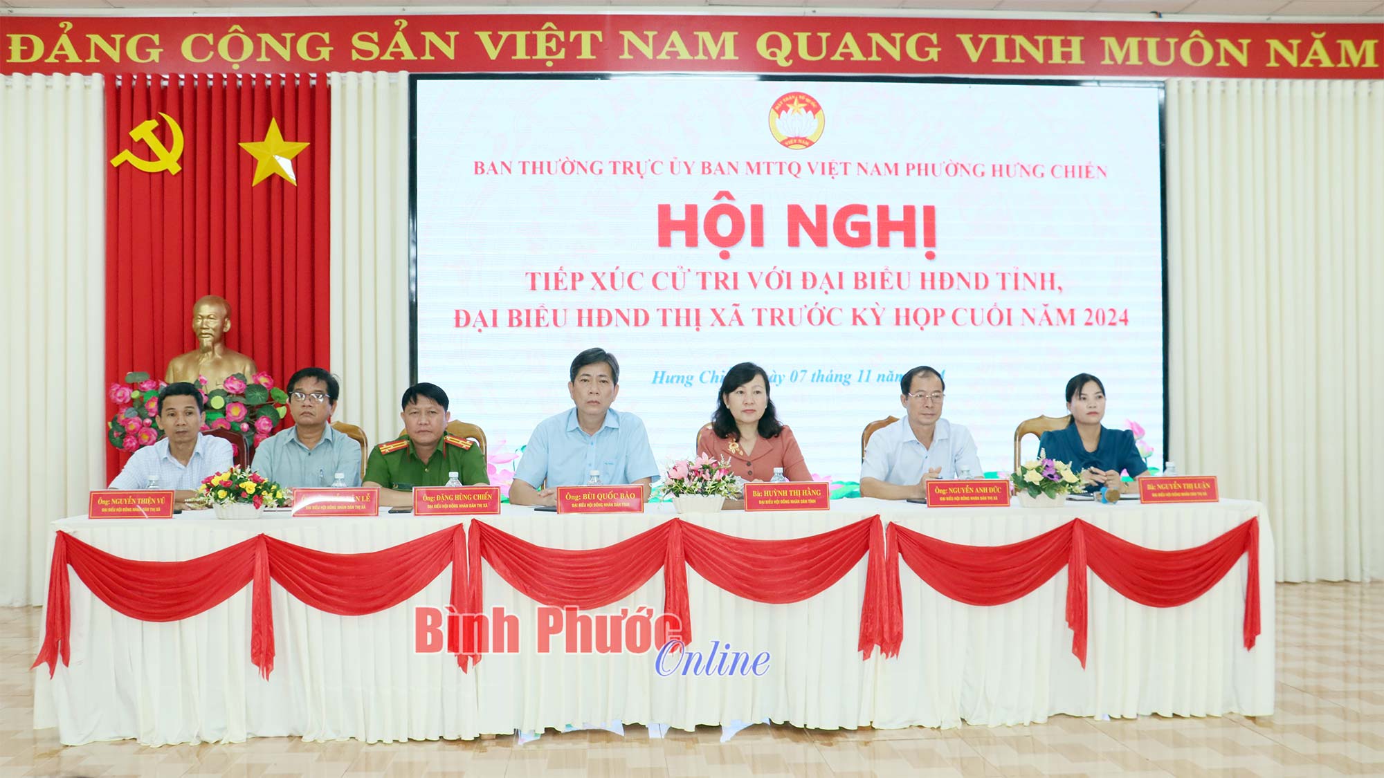 Cử tri phường Hưng Chiến kiến nghị đảm bảo an ninh trật tự khu dân cư