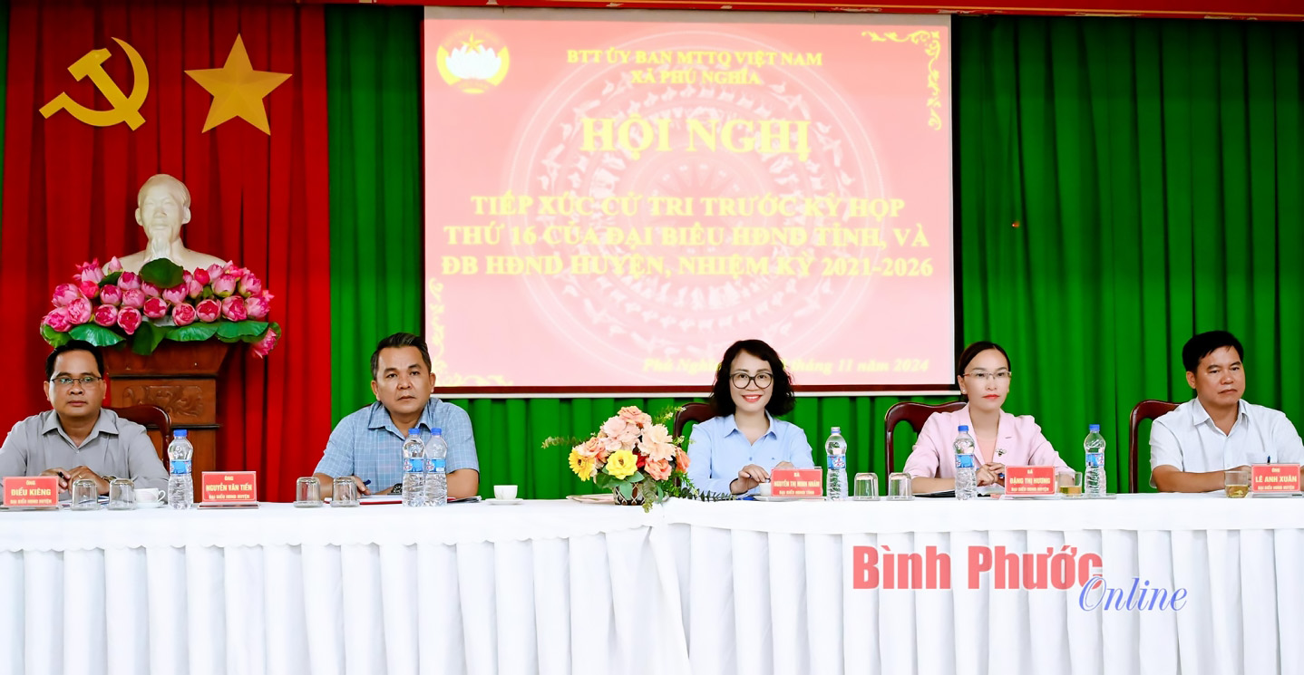 Đại biểu HĐND tỉnh tiếp xúc cử tri huyện Bù Gia Mập