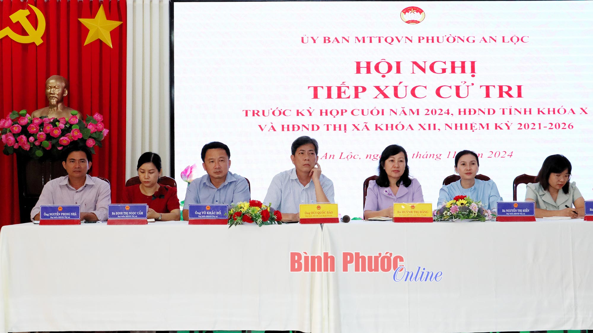 Đại biểu HĐND tỉnh tiếp xúc cử tri thị xã Bình Long