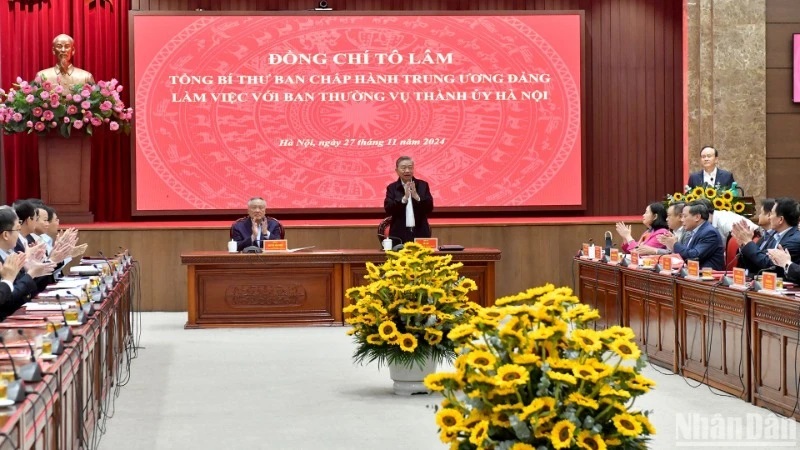 Đảng bộ thành phố Hà Nội gương mẫu đi đầu trong thực hiện các mục tiêu phát triển