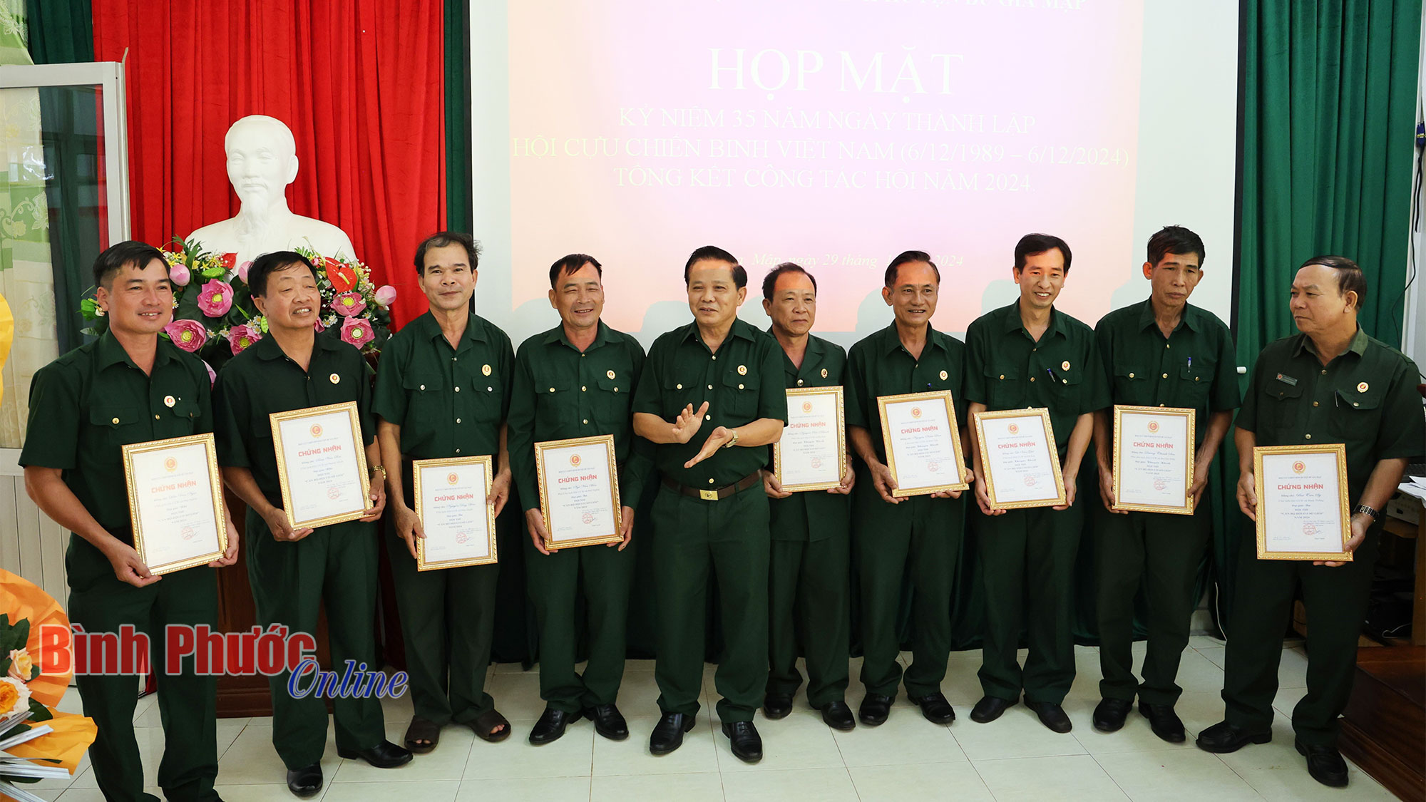 Hội Cựu chiến binh Bù Gia Mập xóa 6 nhà tạm cho hội viên