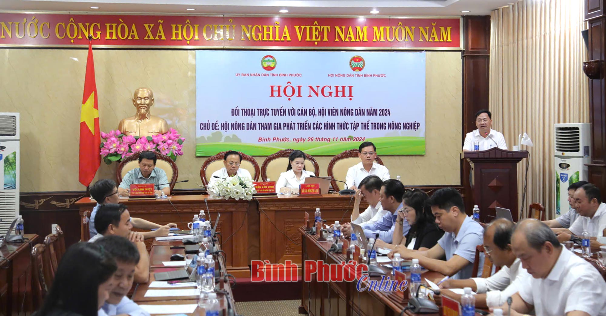 Hội nghị đối thoại trực tuyến với cán bộ, hội viên nông dân